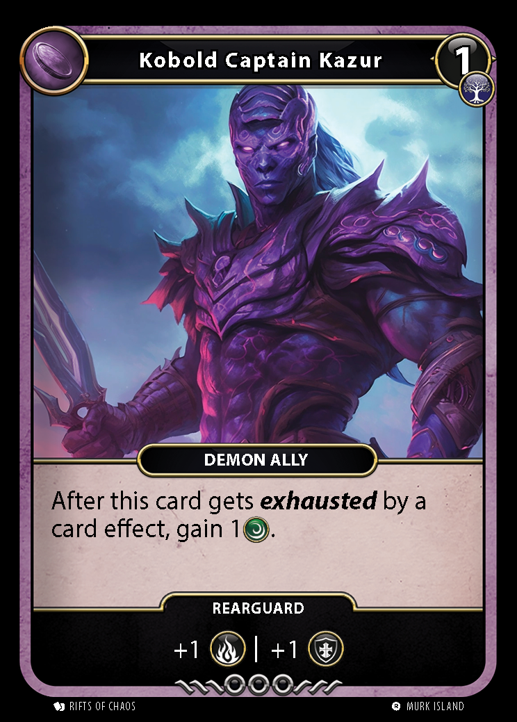 Kobold Captain Kazur card front