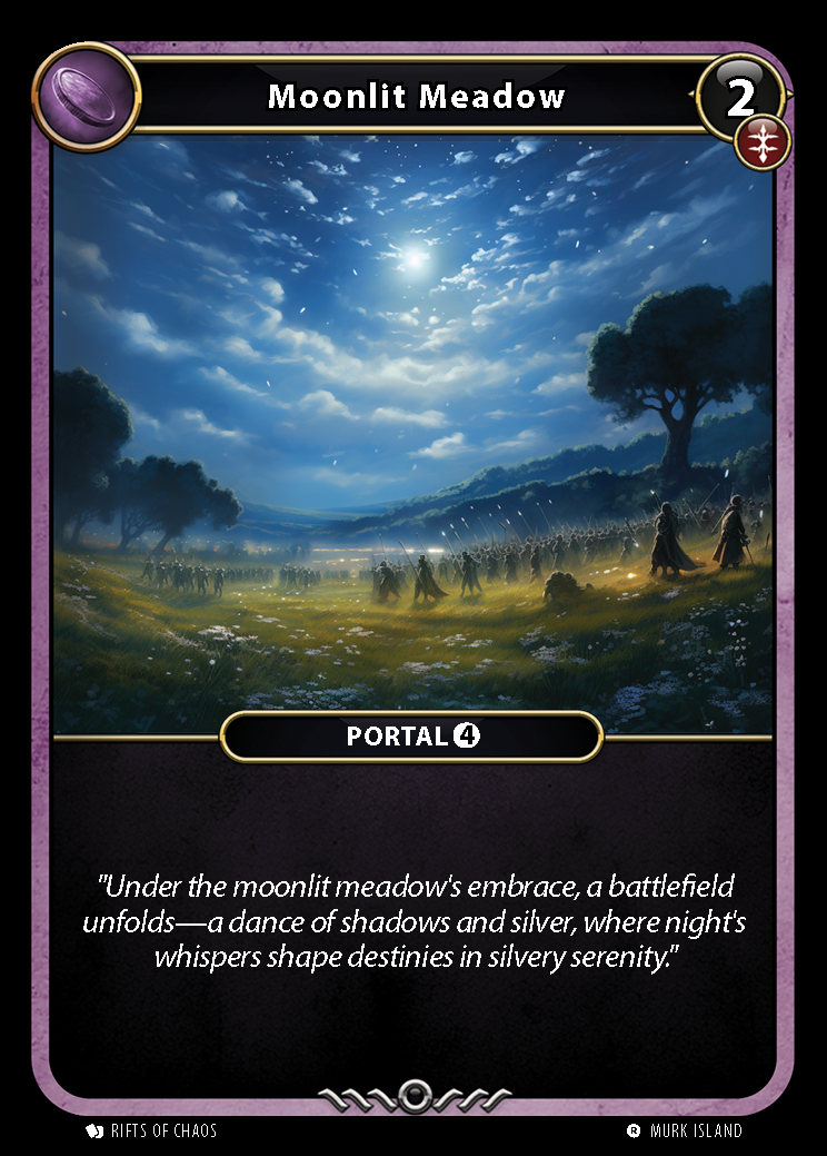 Moonlit Meadow card front