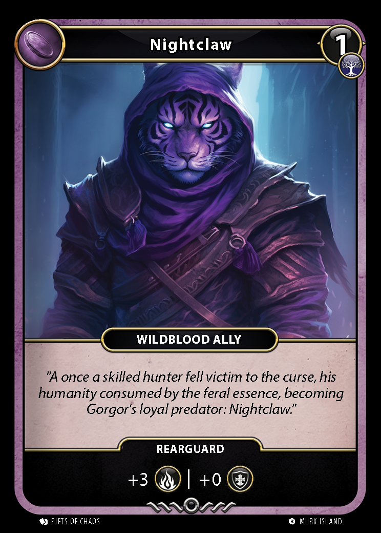 Nightclaw card front