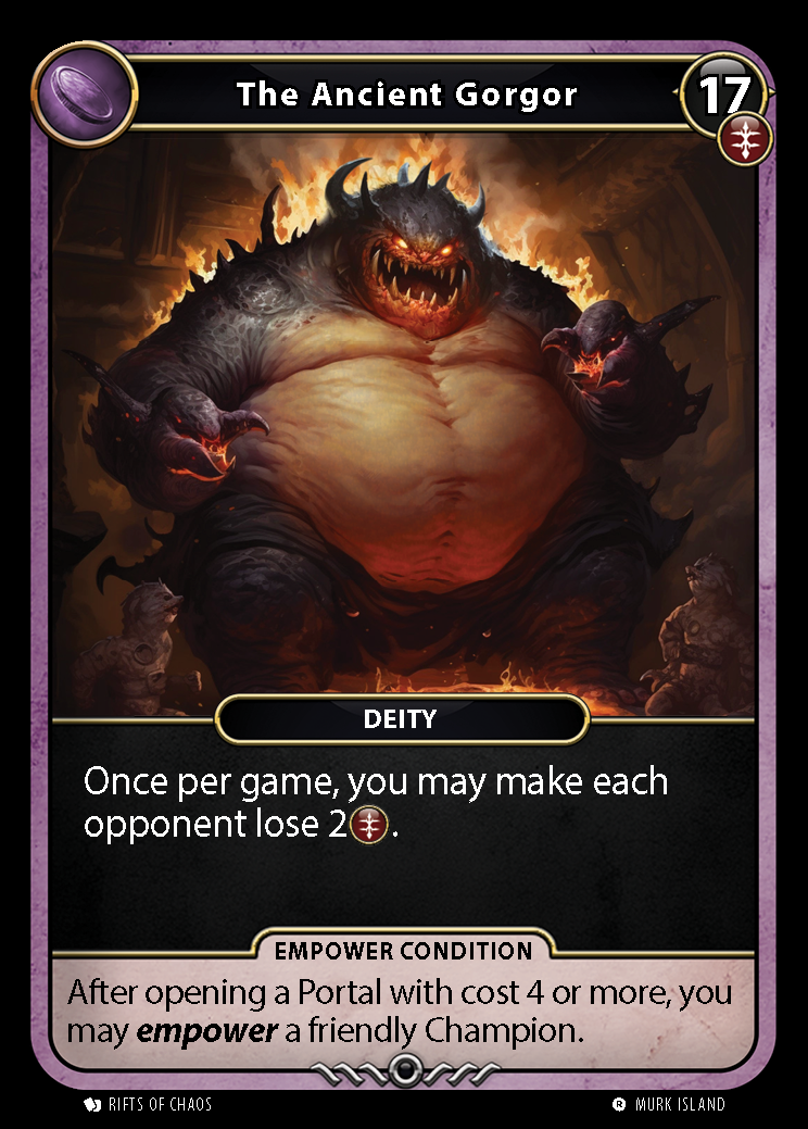 The Ancient Gorgor card front