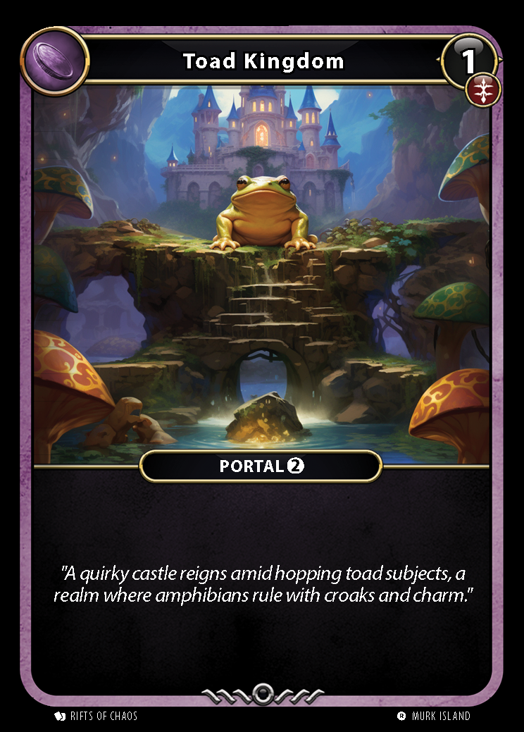 Toad Kingdom card front