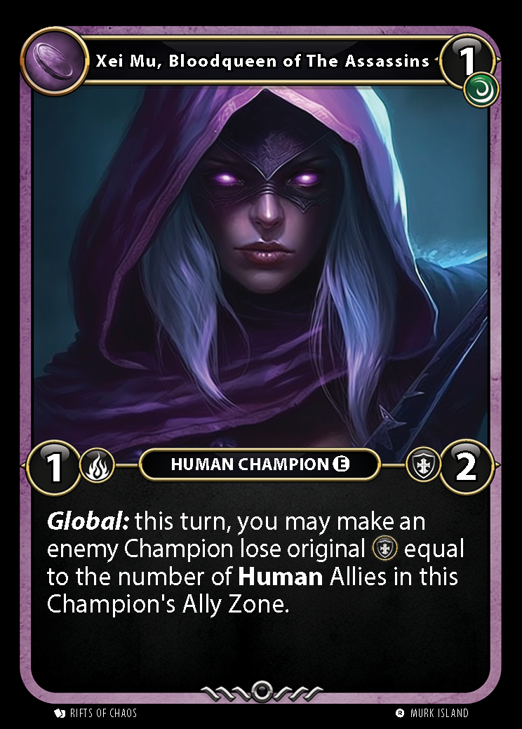 Xei Mu, Bloodqueen of The Assassins Empowered