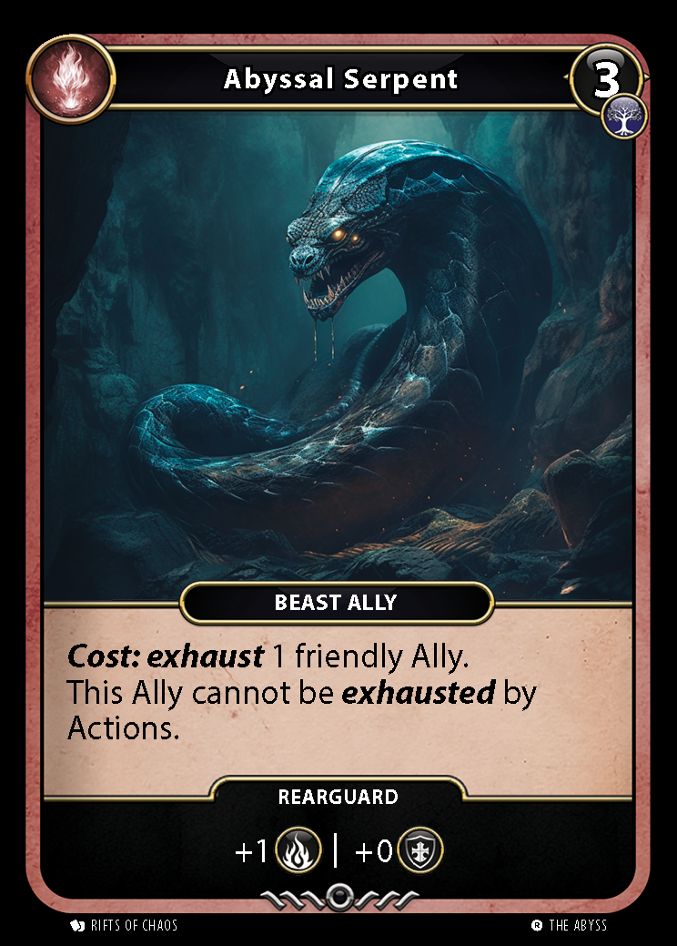 Abyssal Serpent card front