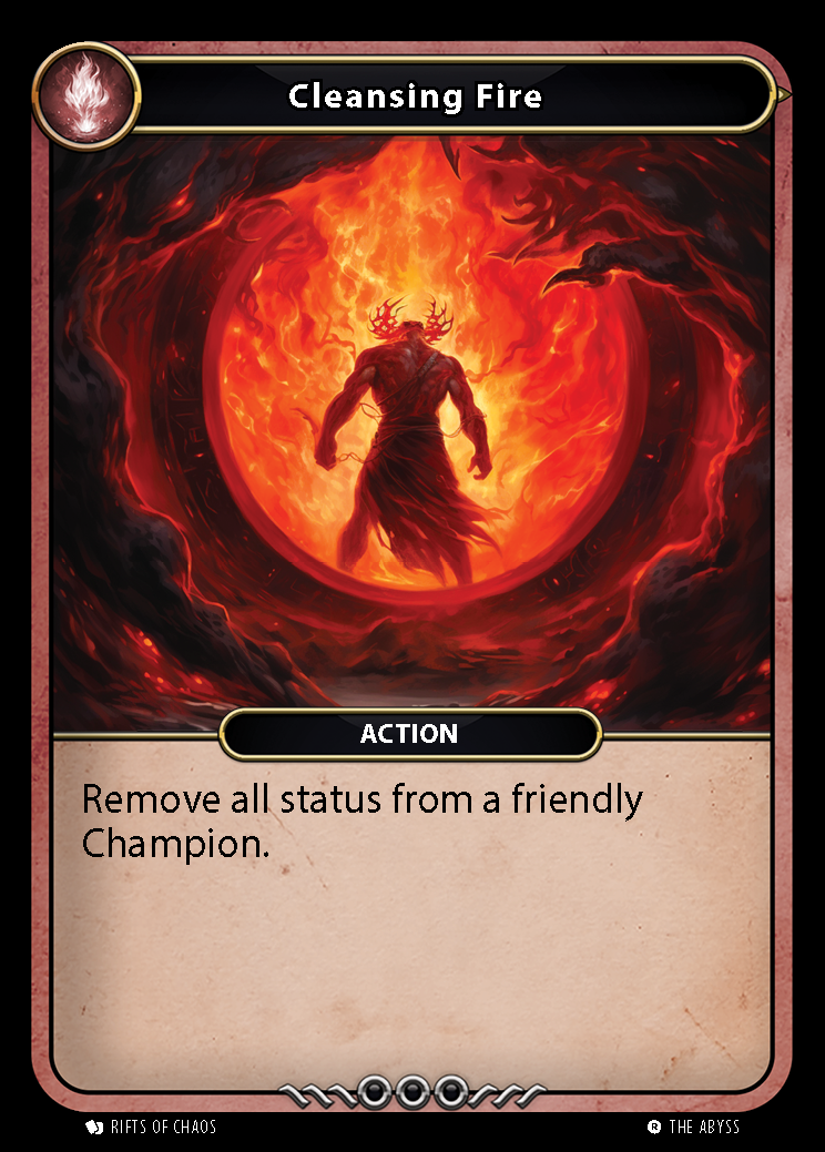 Cleansing Fire card front