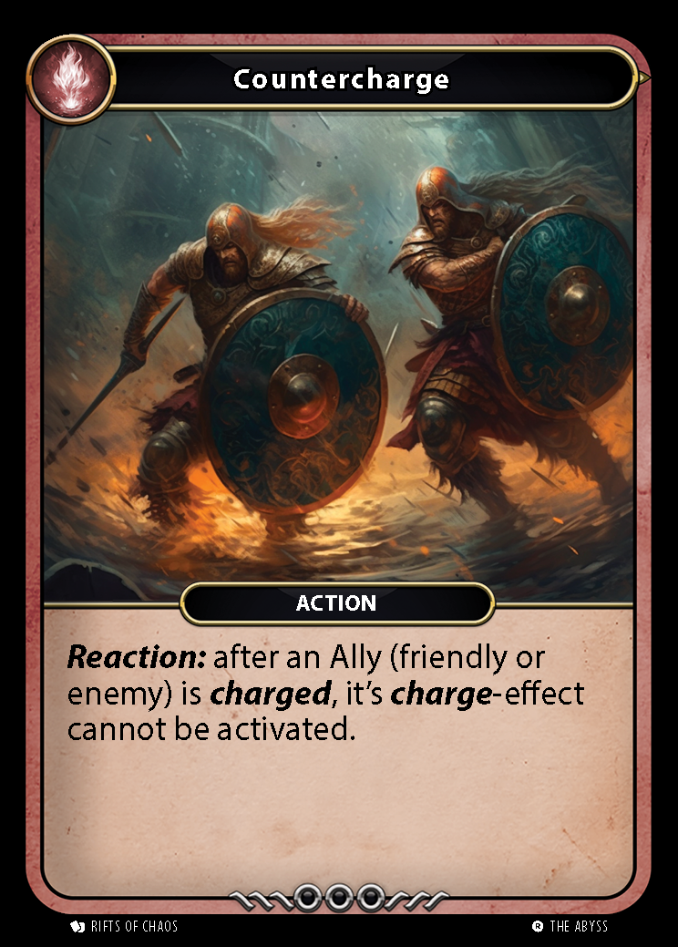 Countercharge card front