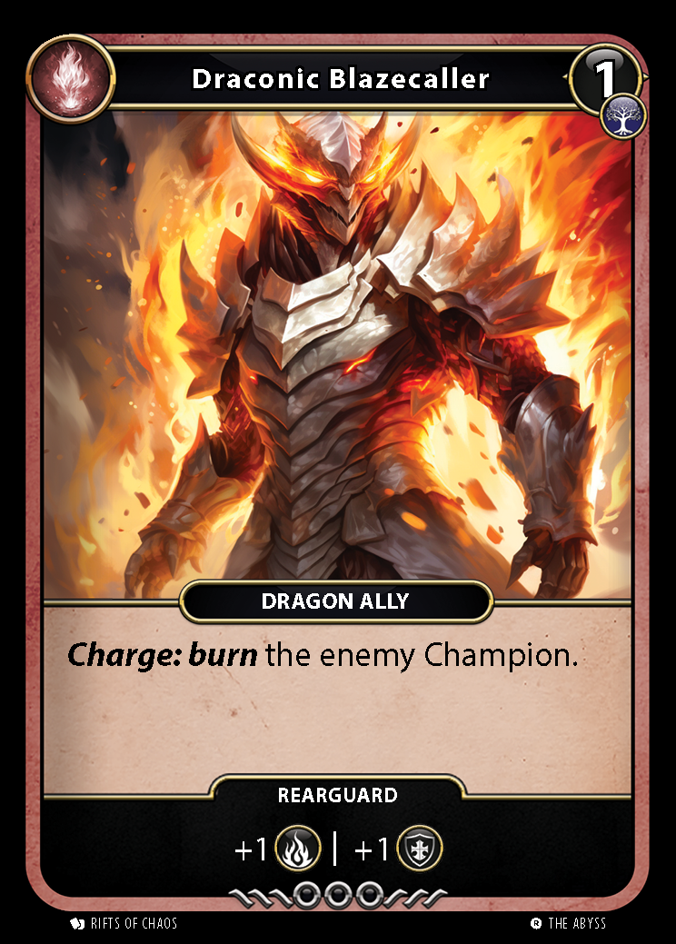 Draconic Blazecaller card front