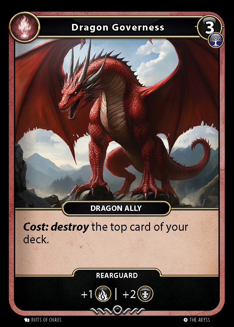 Dragon Governess card front