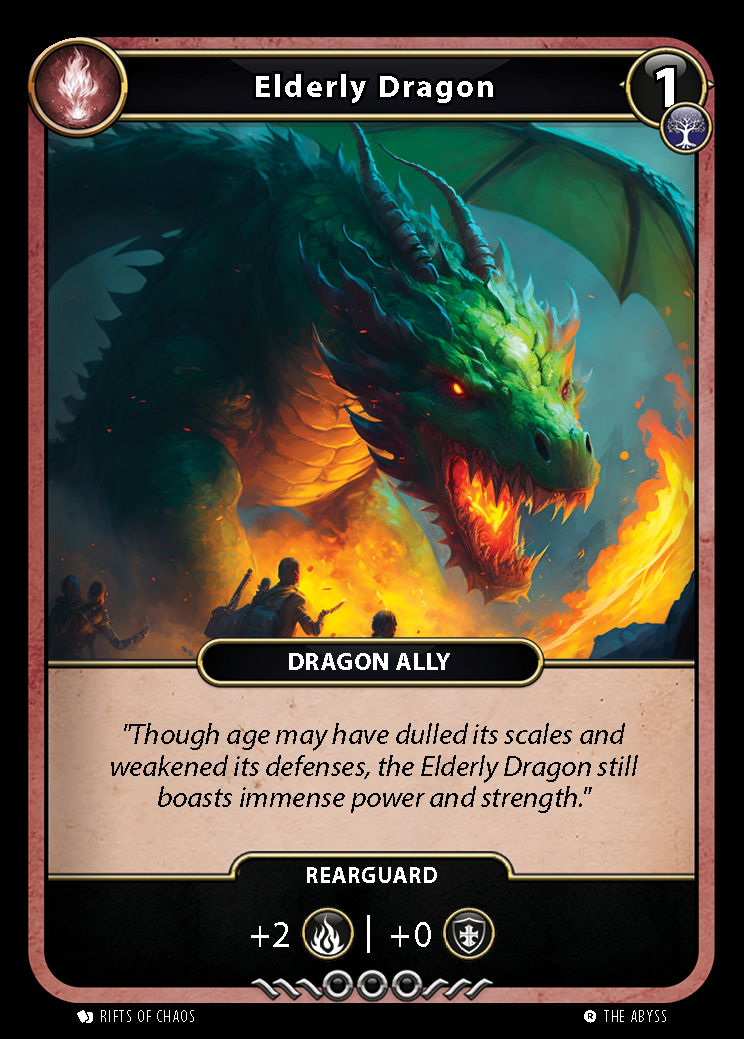 Elderly Dragon card front