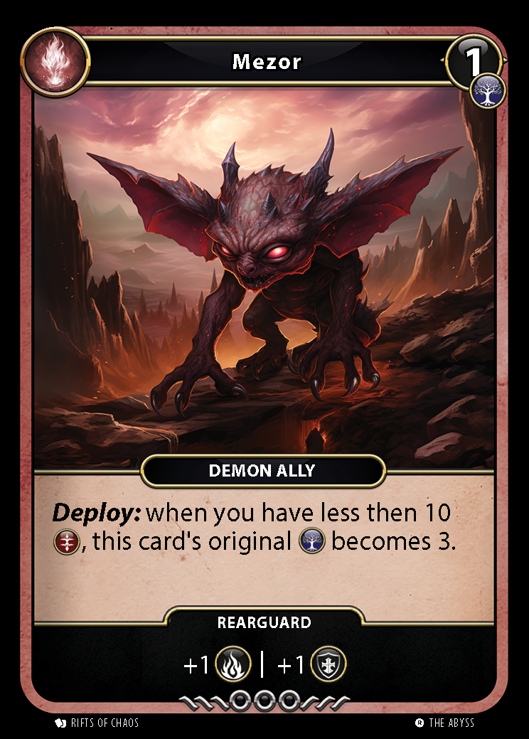 Mezor card front