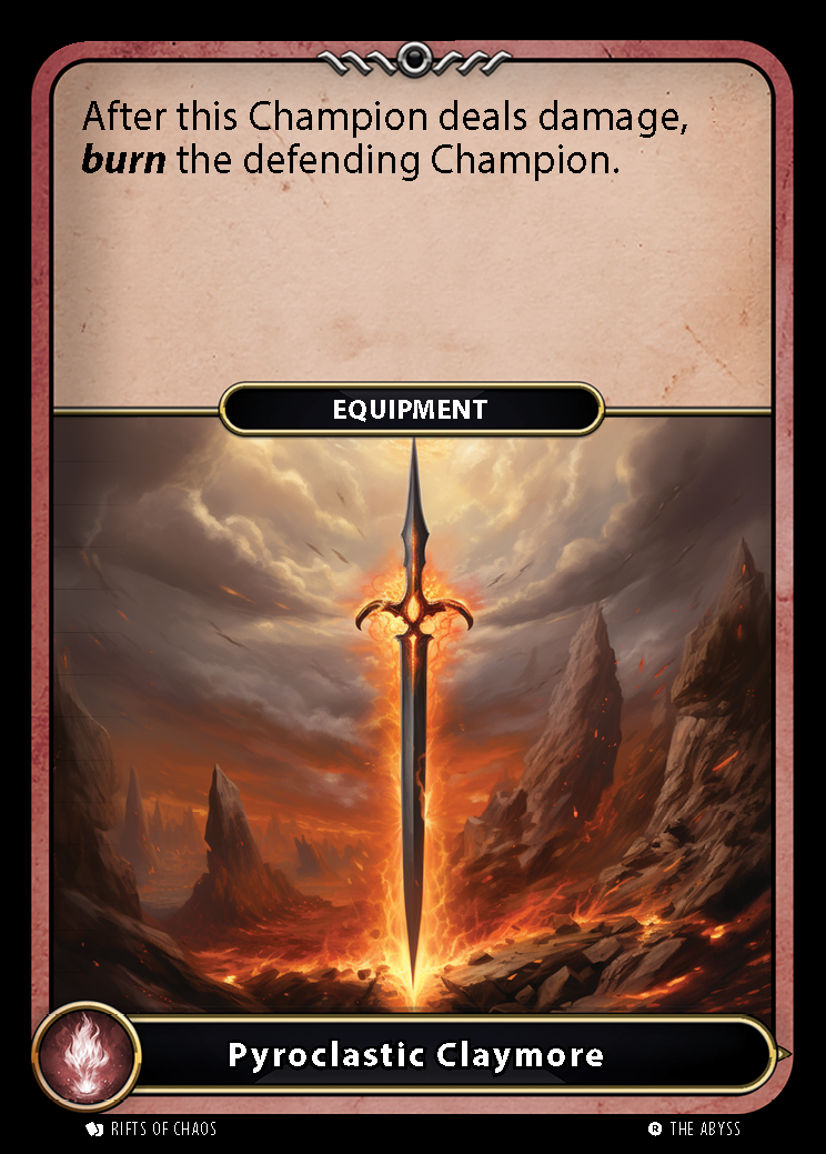 Pyroclastic Claymore card front