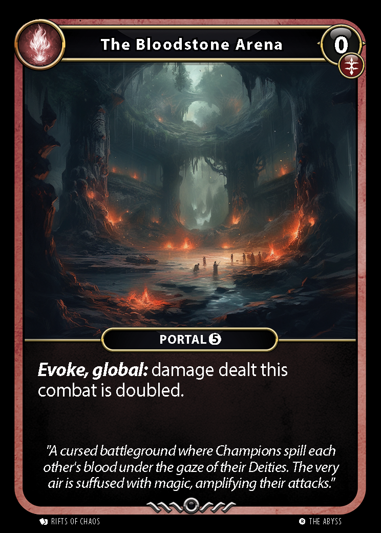 The Bloodstone Arena card front