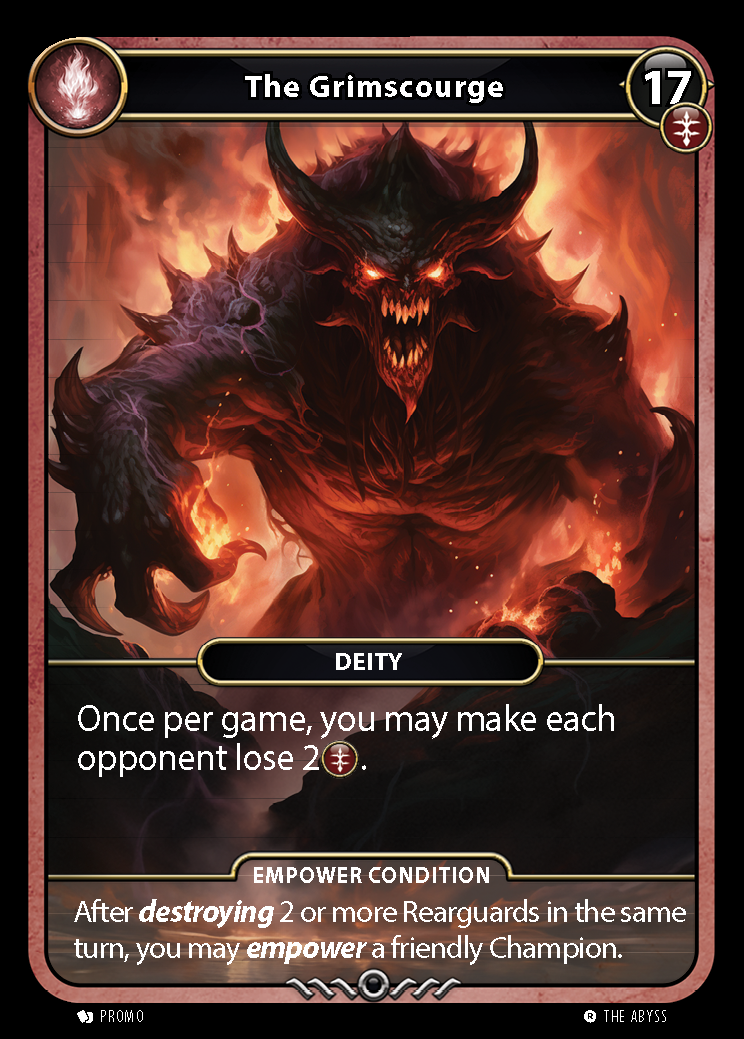 The Grimscourge card front