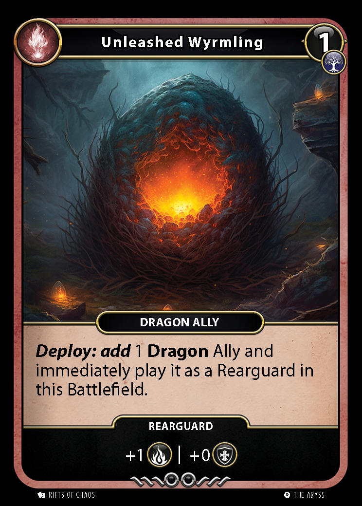 Unleashed Wyrmling card front
