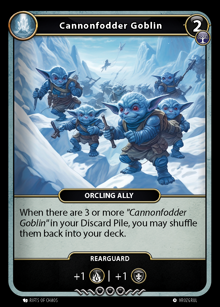 Cannonfodder Goblin card front