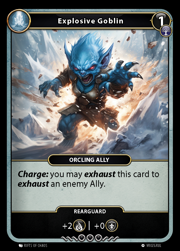 Explosive Goblin card front