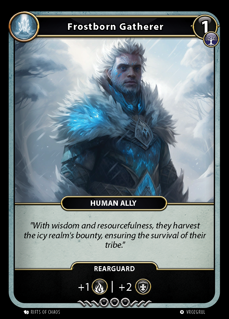 Frostborn Gatherer card front