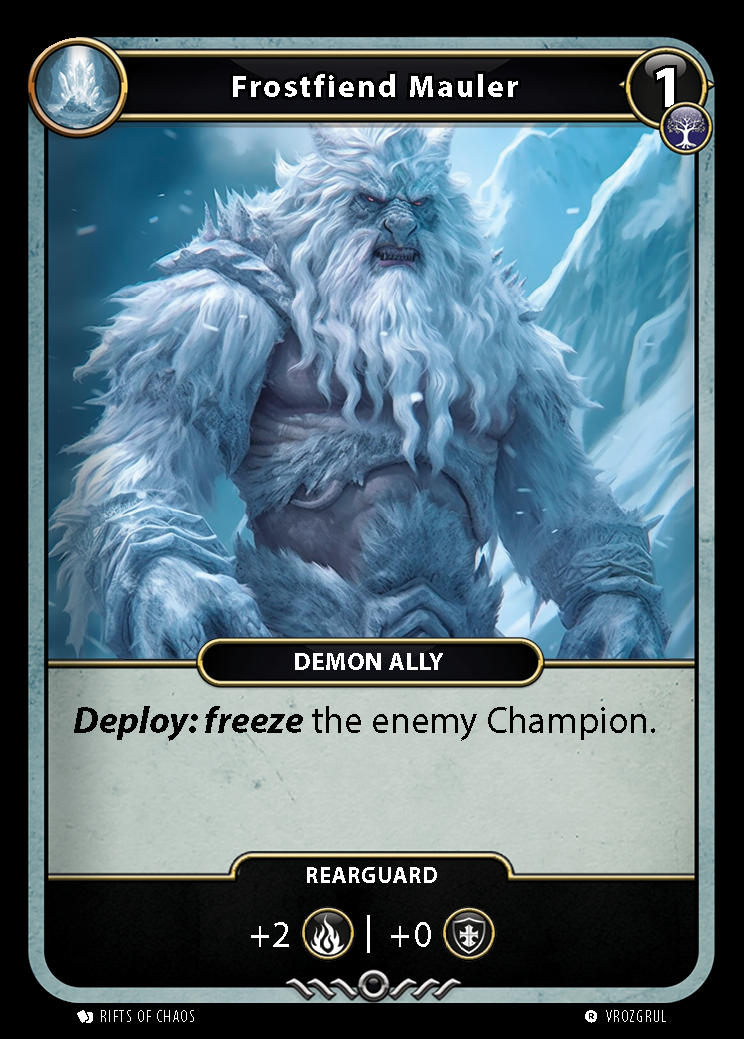 Frostfiend Mauler card front