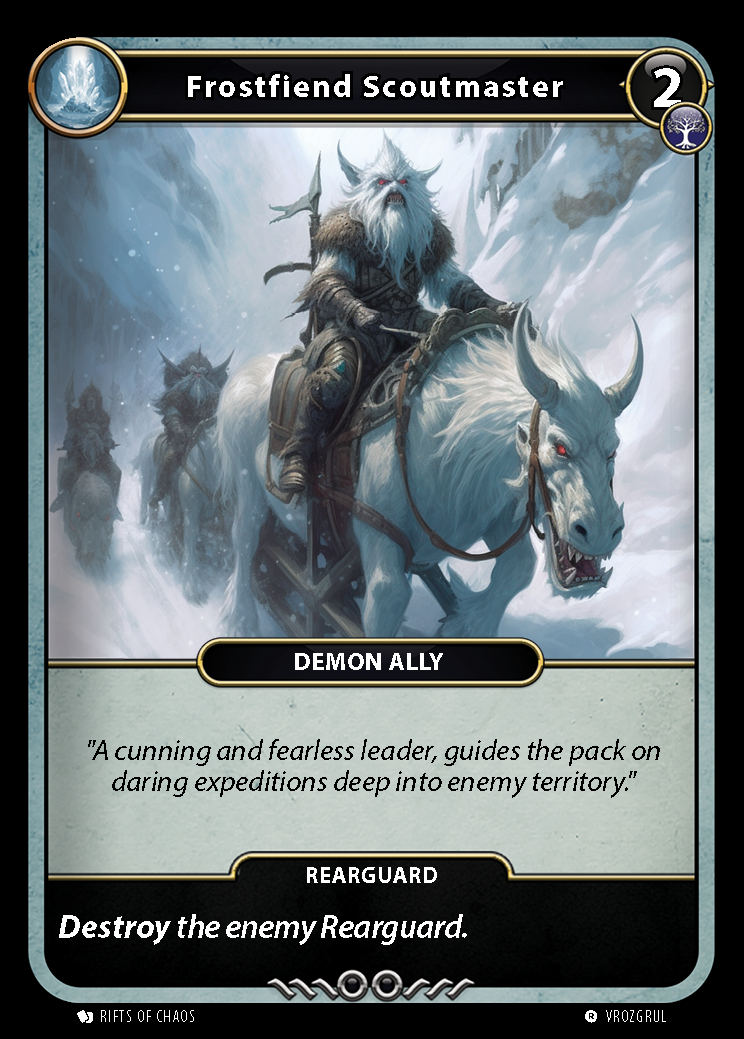 Frostfiend Scoutmaster card front