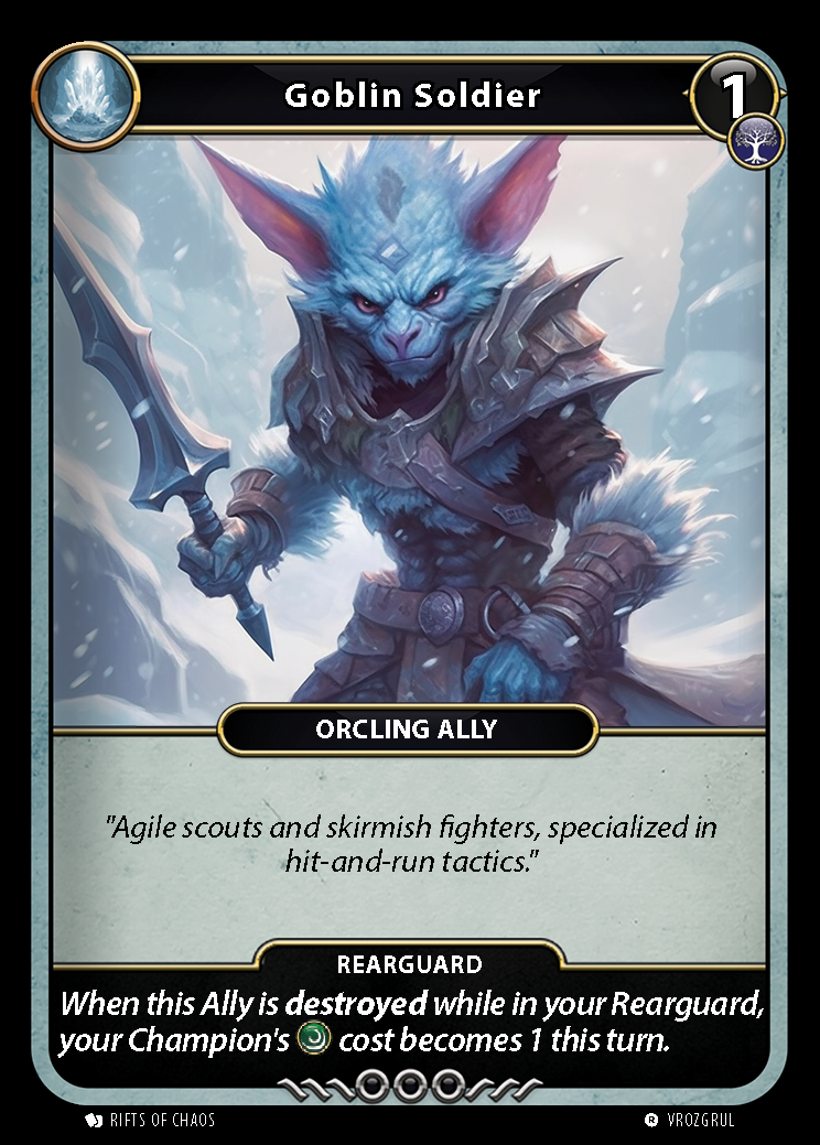 Goblin Soldier card front