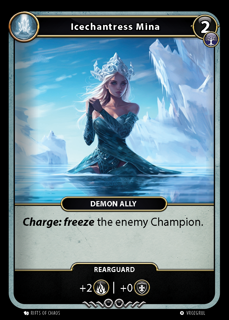 Icechantress Mina card front