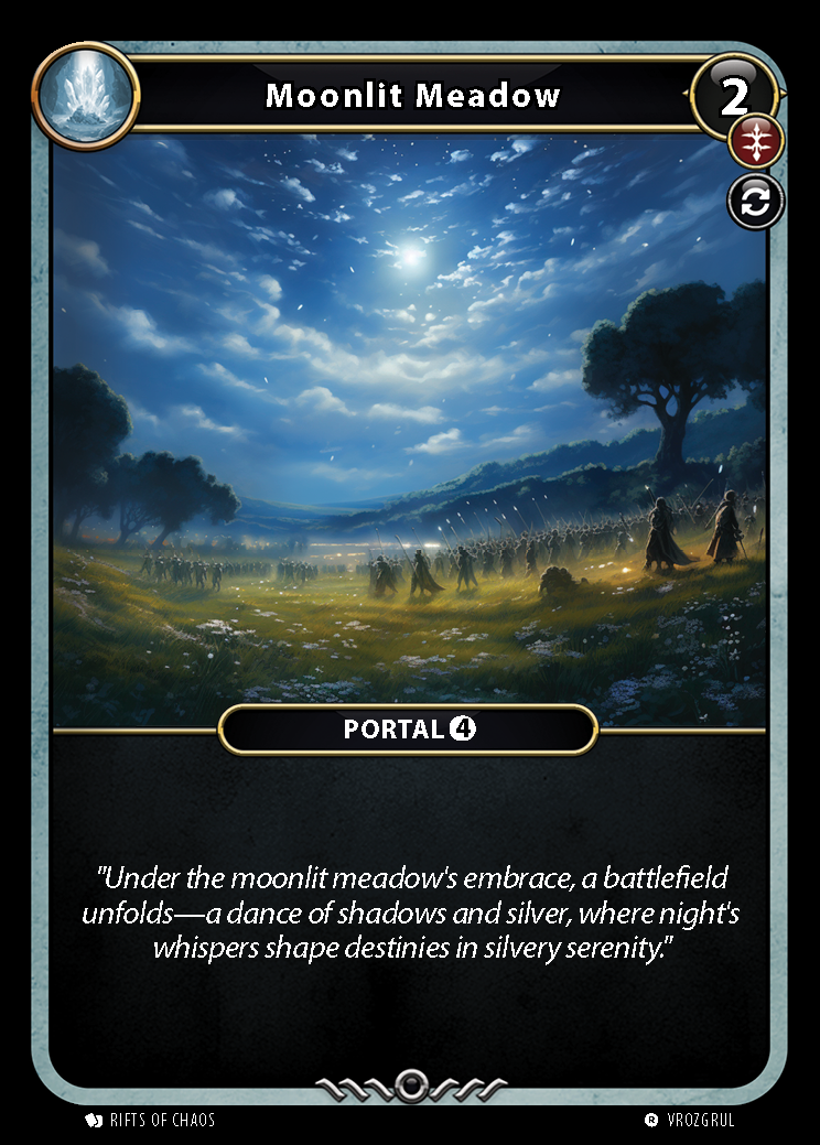 Moonlit Meadow card front