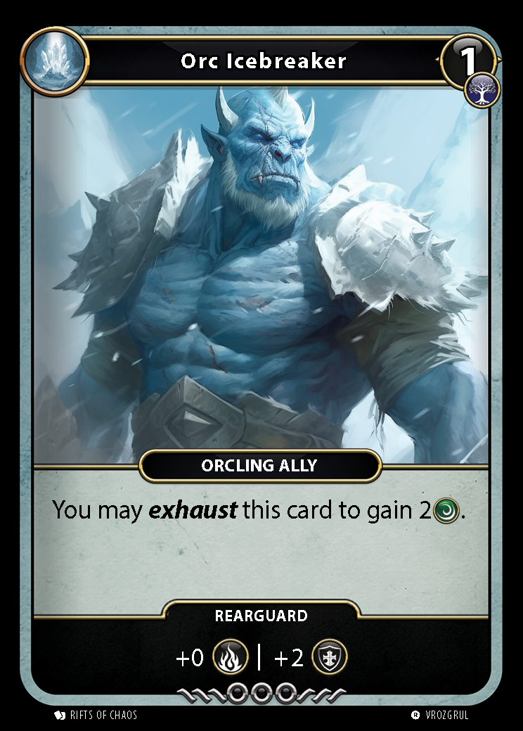 Orc Icebreaker card front