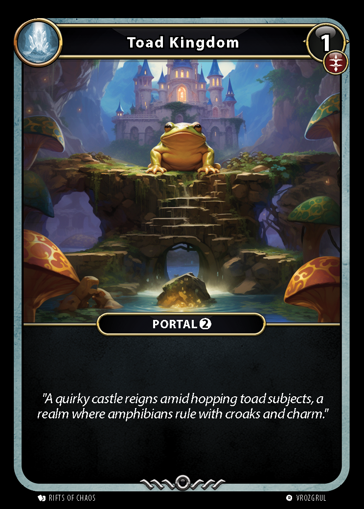 Toad Kingdom card front