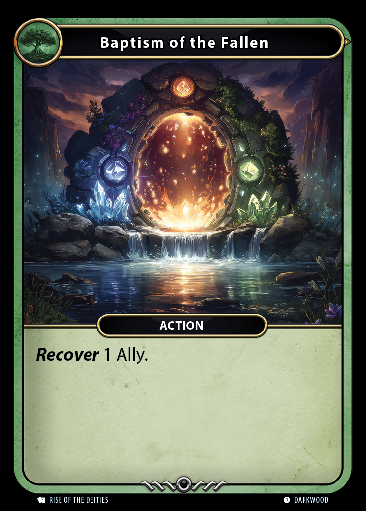 Baptism of the Fallen card front
