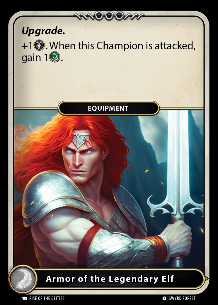 Armor of the Legendary Elf card front