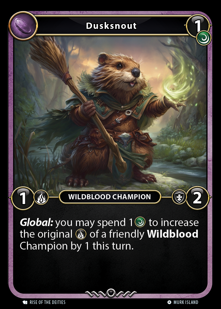 Dusksnout card front