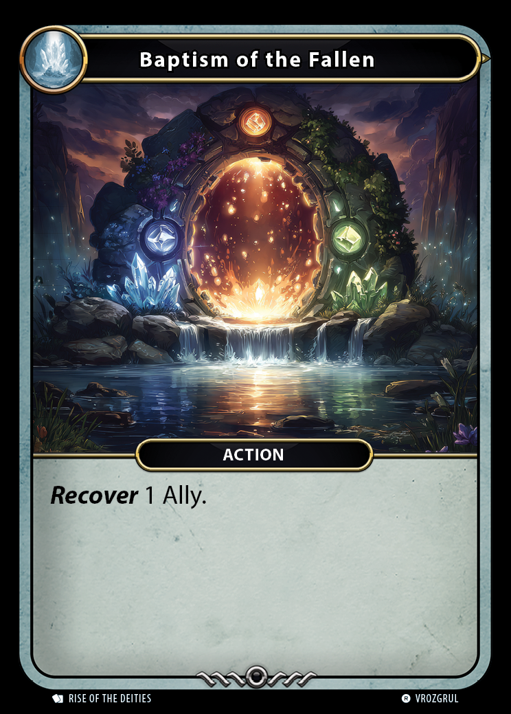 Baptism of the Fallen card front